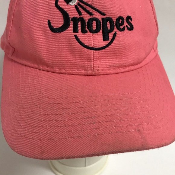 Snopes Pink Adult Adjustable Hat Internet Fact Checker - Picture 2 of 10